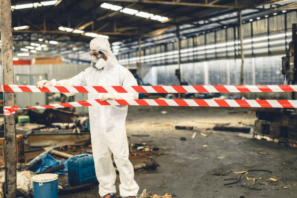 Professional Biohazard technician working in Commack, NY